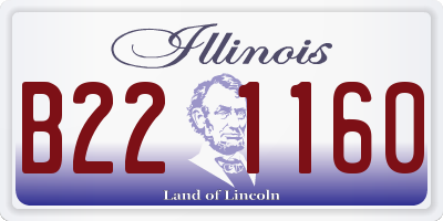 IL license plate B221160