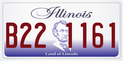 IL license plate B221161