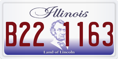 IL license plate B221163