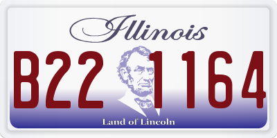 IL license plate B221164