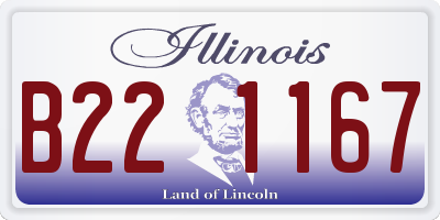 IL license plate B221167