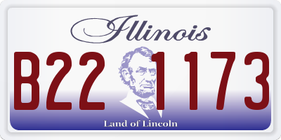 IL license plate B221173