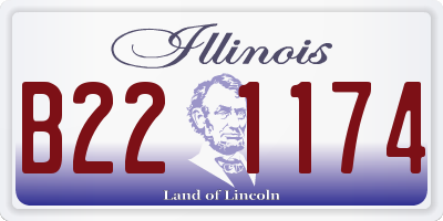 IL license plate B221174