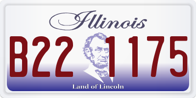 IL license plate B221175