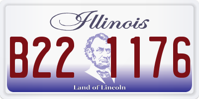 IL license plate B221176