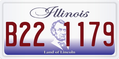 IL license plate B221179