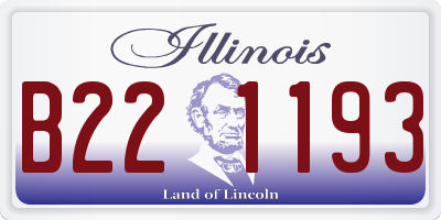 IL license plate B221193