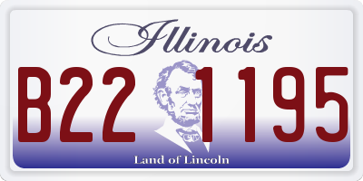IL license plate B221195