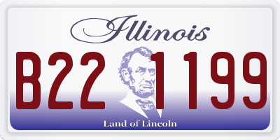 IL license plate B221199