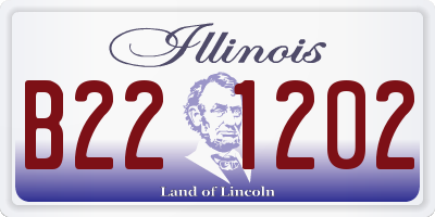 IL license plate B221202