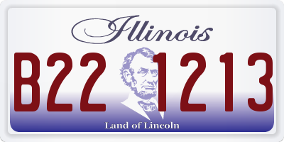 IL license plate B221213