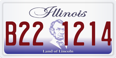 IL license plate B221214
