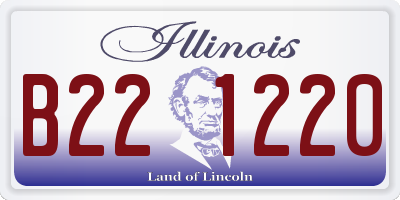 IL license plate B221220
