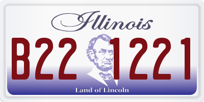 IL license plate B221221