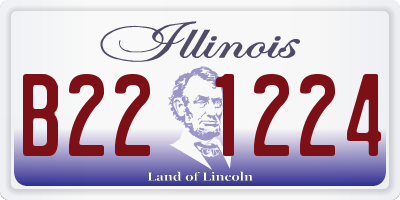 IL license plate B221224