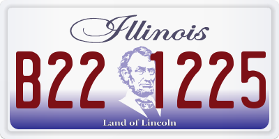 IL license plate B221225