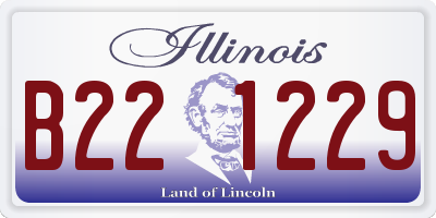IL license plate B221229