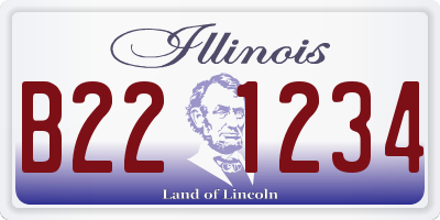 IL license plate B221234