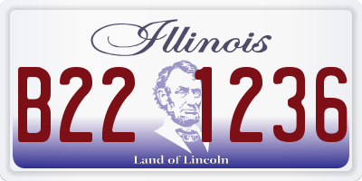 IL license plate B221236