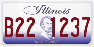 IL license plate B221237