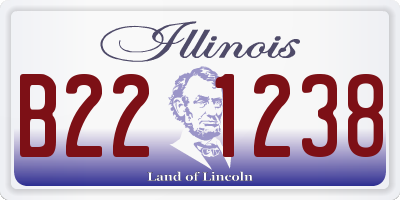 IL license plate B221238