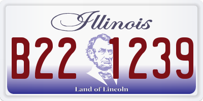 IL license plate B221239