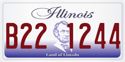 IL license plate B221244