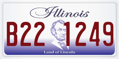 IL license plate B221249