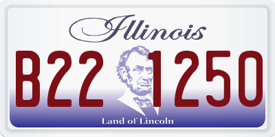 IL license plate B221250