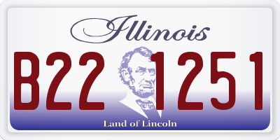 IL license plate B221251