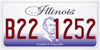 IL license plate B221252