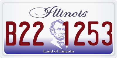 IL license plate B221253