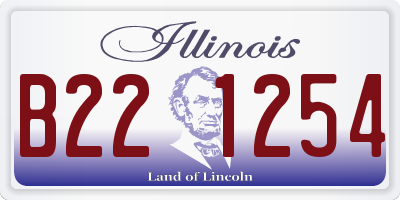 IL license plate B221254