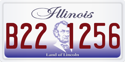 IL license plate B221256