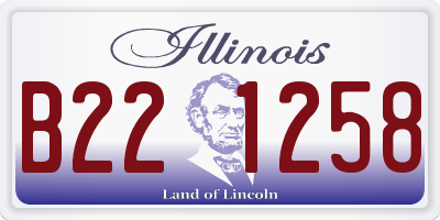 IL license plate B221258