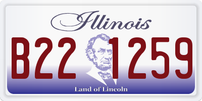 IL license plate B221259