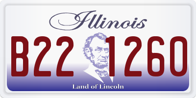 IL license plate B221260