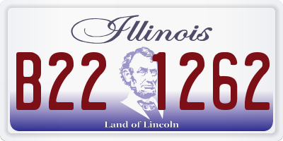 IL license plate B221262