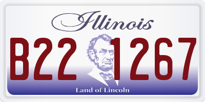 IL license plate B221267