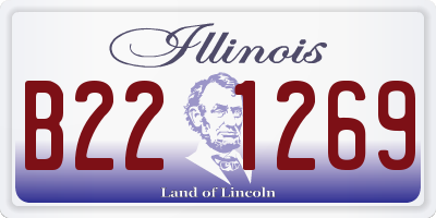 IL license plate B221269