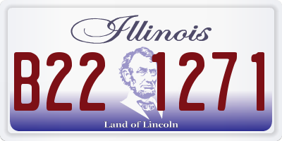 IL license plate B221271