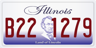 IL license plate B221279