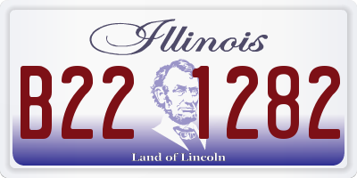 IL license plate B221282