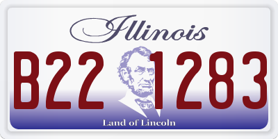 IL license plate B221283