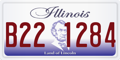 IL license plate B221284