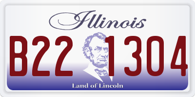 IL license plate B221304