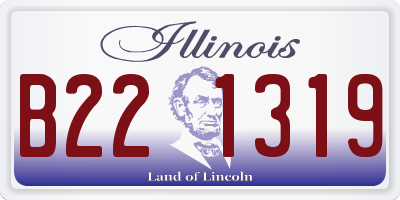 IL license plate B221319