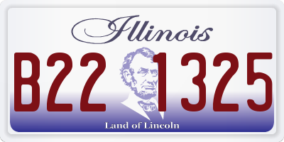 IL license plate B221325