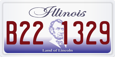IL license plate B221329