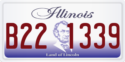 IL license plate B221339